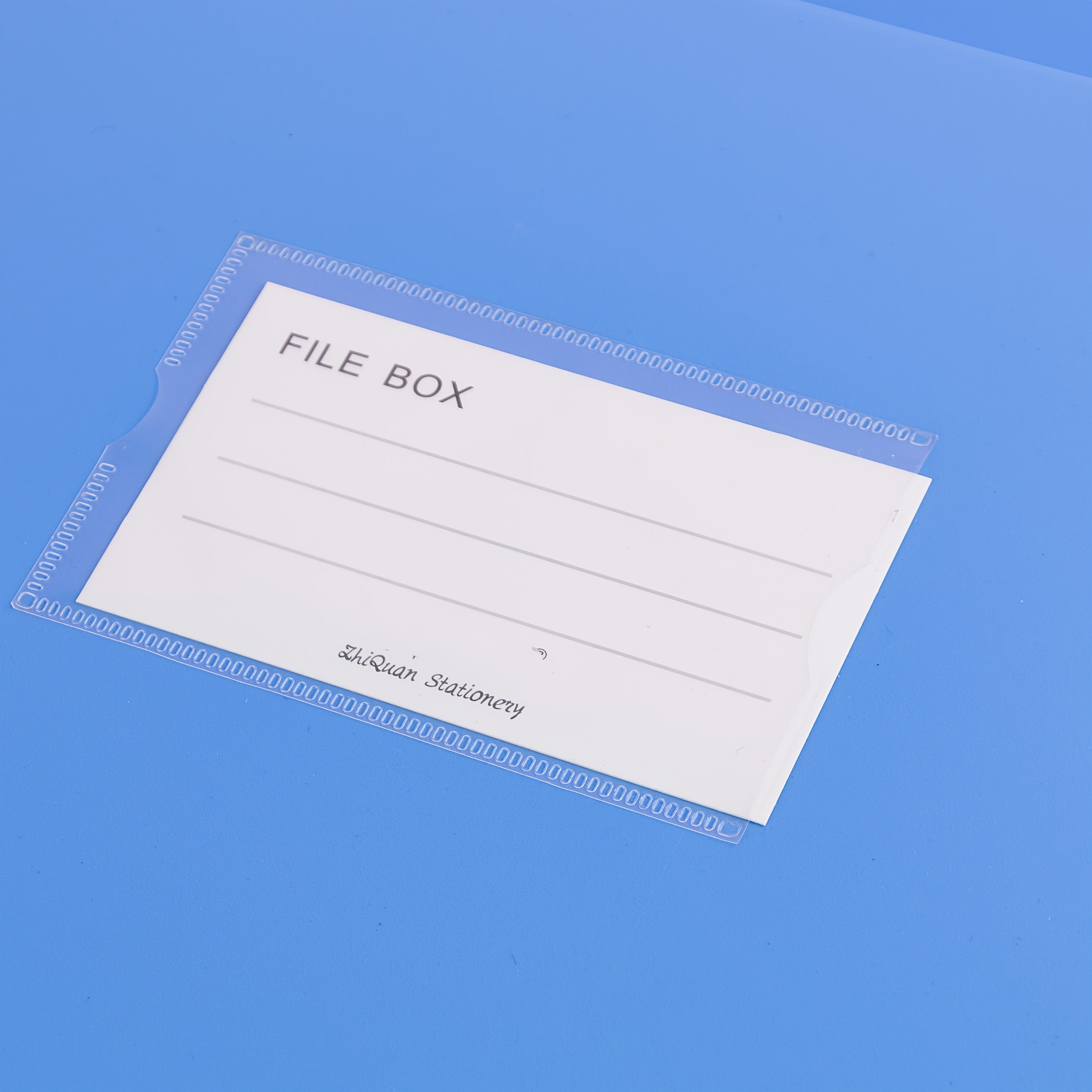 Seven Light Blue A4 File Boxes for Storing Documents, Accounting Vouchers, And Personnel Files, Thickened Office Supplies for Organizing Materials