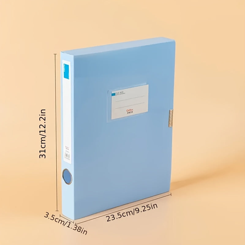 9pcs Heavy-Duty Plastic File Storage Box Compatible for Moradian Archive - PPA4 Document with Closure, Large Capacity File Folder Suitable for Office,, for Records, Contracts, Test Papers