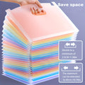 1pc, 25 layers, A4 large capacity transparent expandable folder, rainbow student storage bag, can hold 2000 sheets, suitable for office, home, school, file storage bag, document receipt