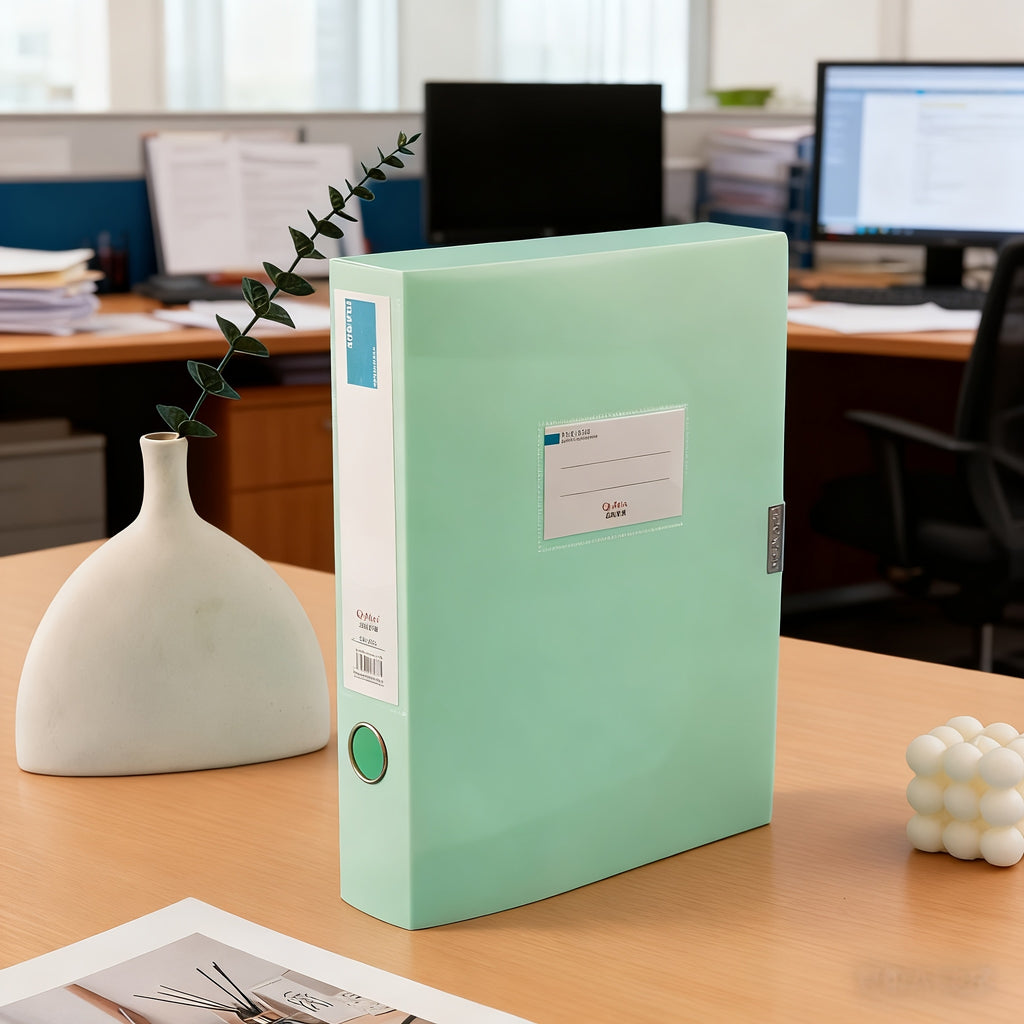 Set of 12 Thick A4 File Boxes for Office Document Storage And Receipt Organization