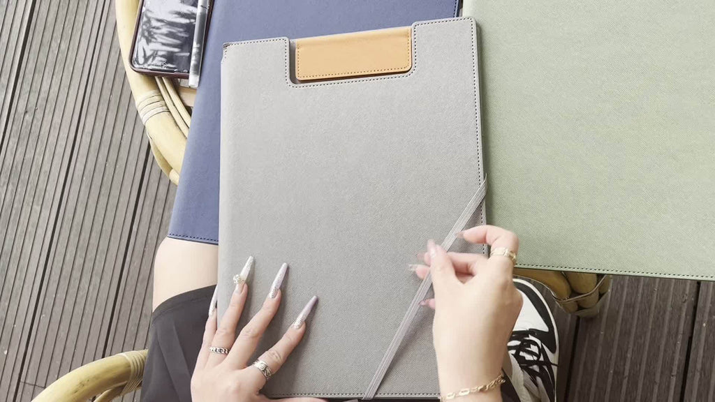 1pc Large Capacity Storage Document Bag Made Of A4 Faux Leather, Versatile Folder for Business Office Documents And Archives