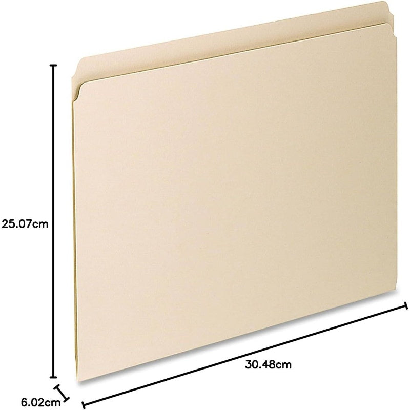 752 File Folders, Straight Cut, Top Tab, Letter, Manila Box of Natural, Non-Woven, Office Supplies, School Supplies, Organizing Folders, File Storage, File Organizer, File Cabinet