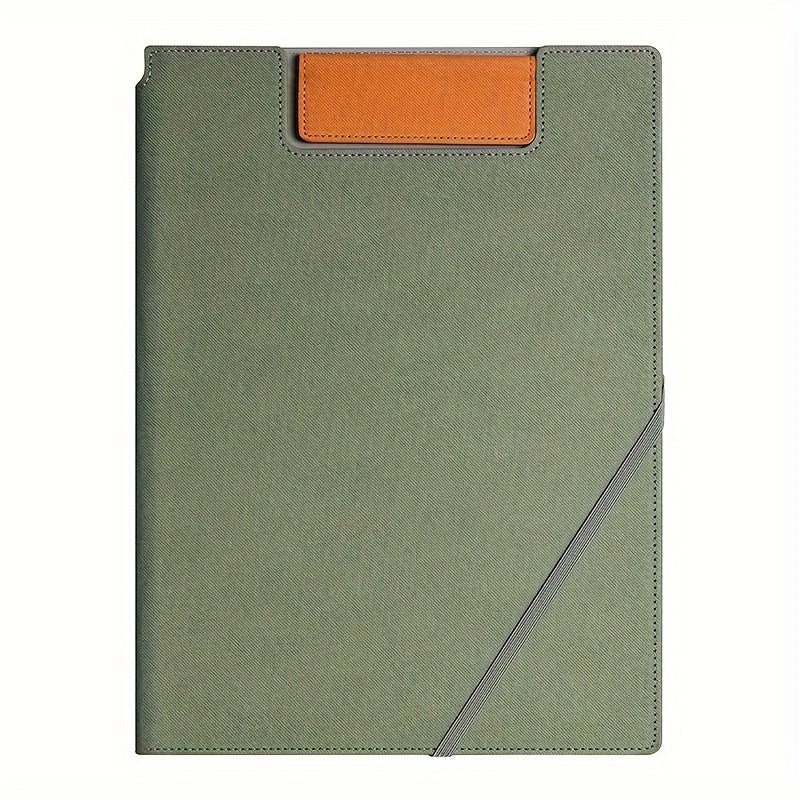 1pc Large Capacity Storage Document Bag Made Of A4 Faux Leather, Versatile Folder for Business Office Documents And Archives