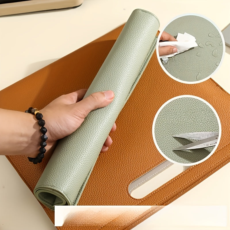 2pcs Letter Document Bag - Magnetic Closure, Faux Leather Folder, Large Capacity Business Organizer, Suitable for Exams And Storage. Heavy Duty File Folder for School