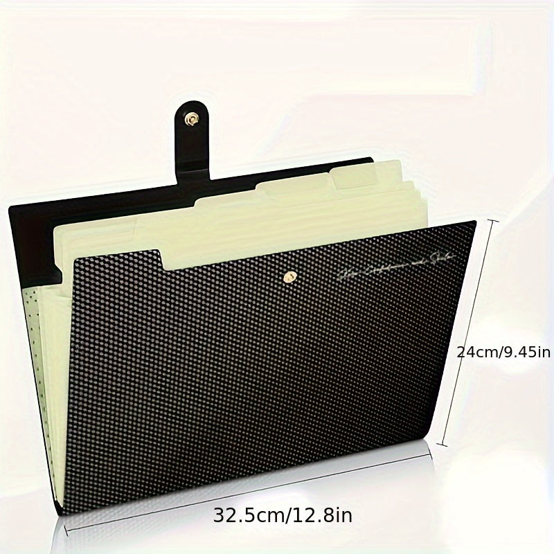 5\u002F8\u002F12-pocket Organ File Bag Expansion Clip, 9.45*12.8 Inches, Suitable for Important Documents. It Comes with a Label and Is a Portable Storage Bag, Suitable for Use in Offices, Homes and Schools