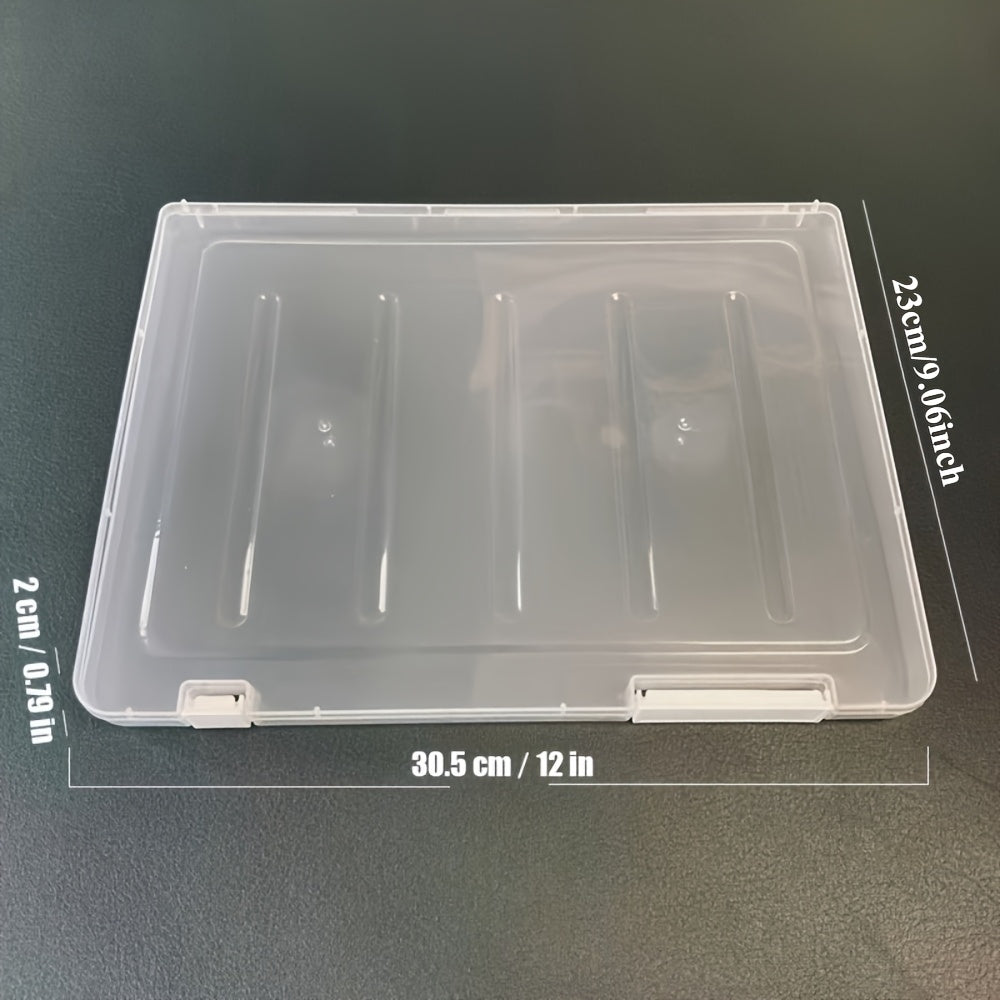 5pcs A4 File Storage Box, Transparent Data Archive Storage Box, File Sorting Box Suitable for Home, Office, School