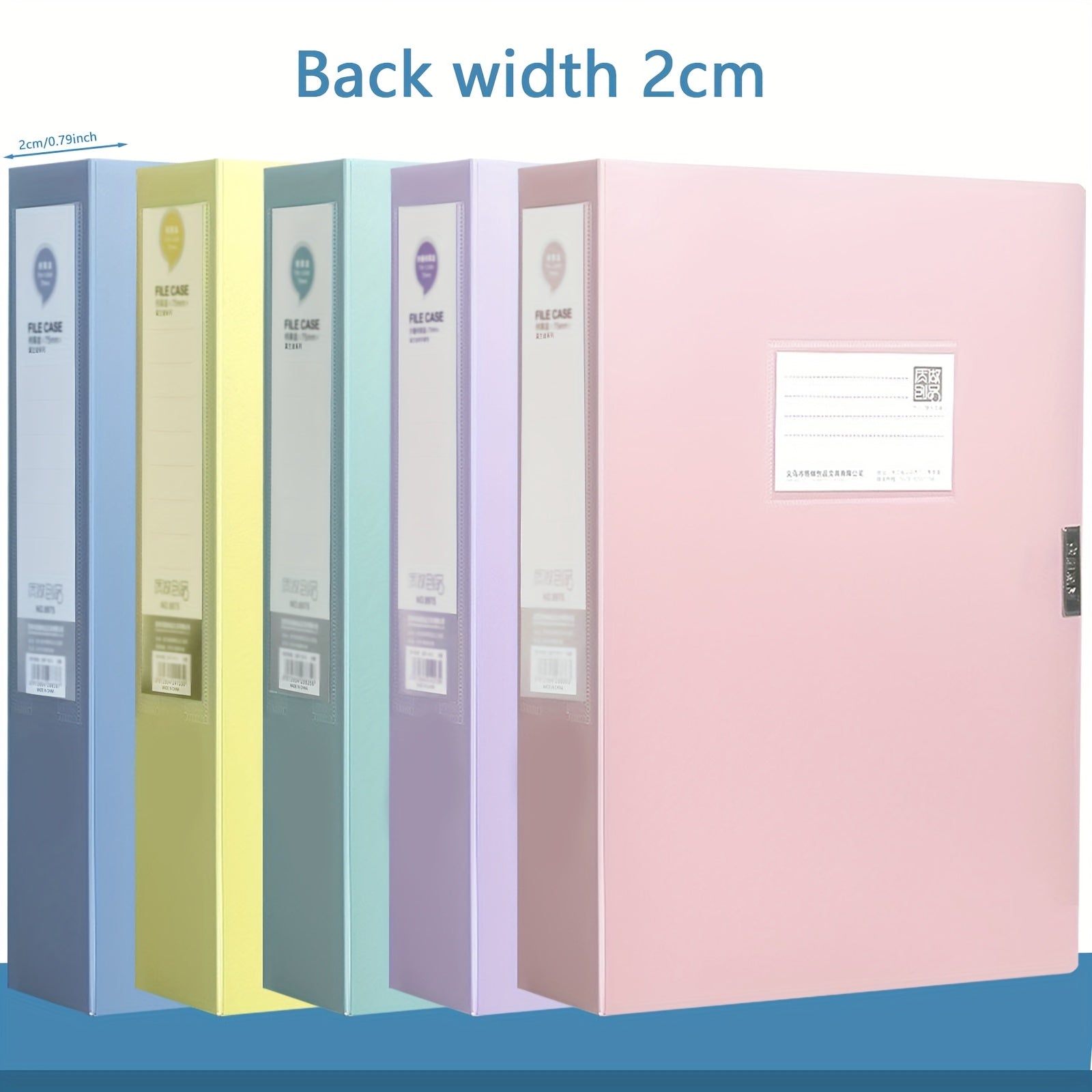 5pcs of Morandi File Boxes, Thickened PP Office Supplies, Foldable A4 Vintage Color Document Storage Boxes