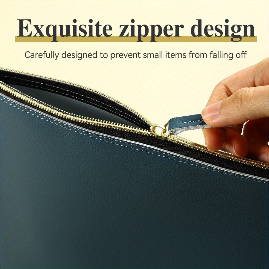 Large Capacity A4 Document • Refined Zipper to Prevent Items from Falling Out • Available in Multiple Colors • Business And Office Document Storage