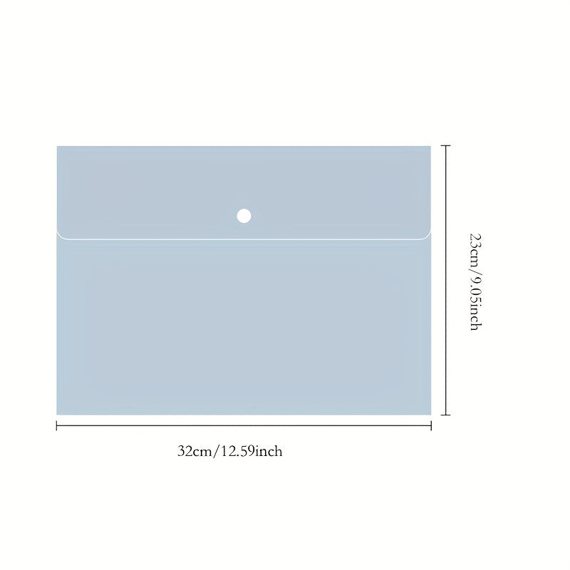 1pc A4 Easy Button File Folder - Document Organizer with 3 Color Options - Perfect for School, Home, Work, and Office Organization