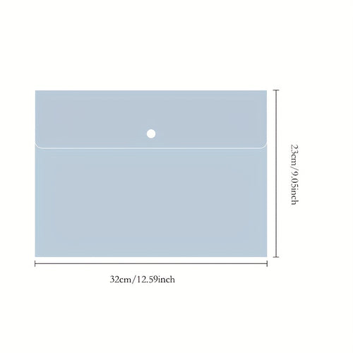 1pc A4 Easy Button File Folder - Document Organizer with 3 Color Options - Perfect for School, Home, Work, and Office Organization