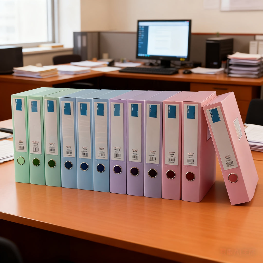 Set of 12 Thick A4 File Boxes for Office Document Storage And Receipt Organization