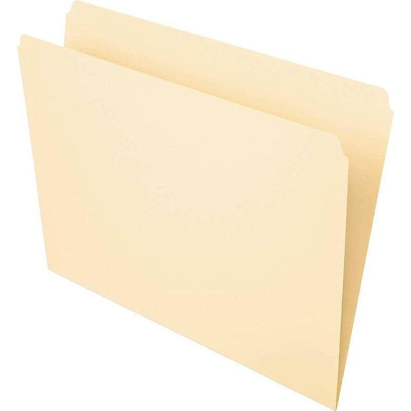 752 File Folders, Straight Cut, Top Tab, Letter, Manila Box of Natural, Non-Woven, Office Supplies, School Supplies, Organizing Folders, File Storage, File Organizer, File Cabinet