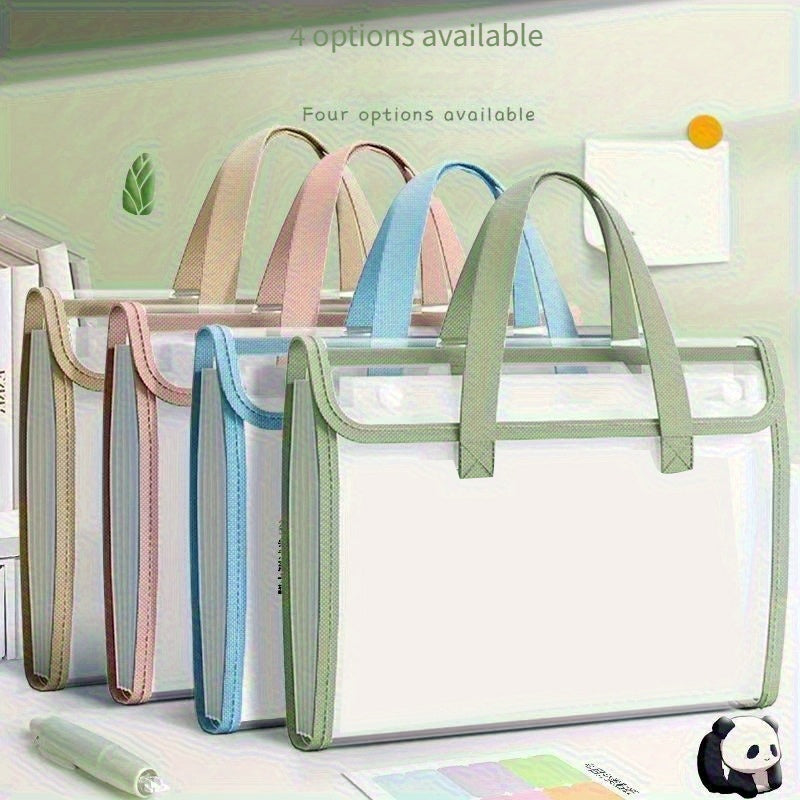 The PVC organ file holder has 13 pockets, suitable for A4 envelope size transparent folders. The multi-layer file bag is suitable for families, schools and offices, and is transparent and visible