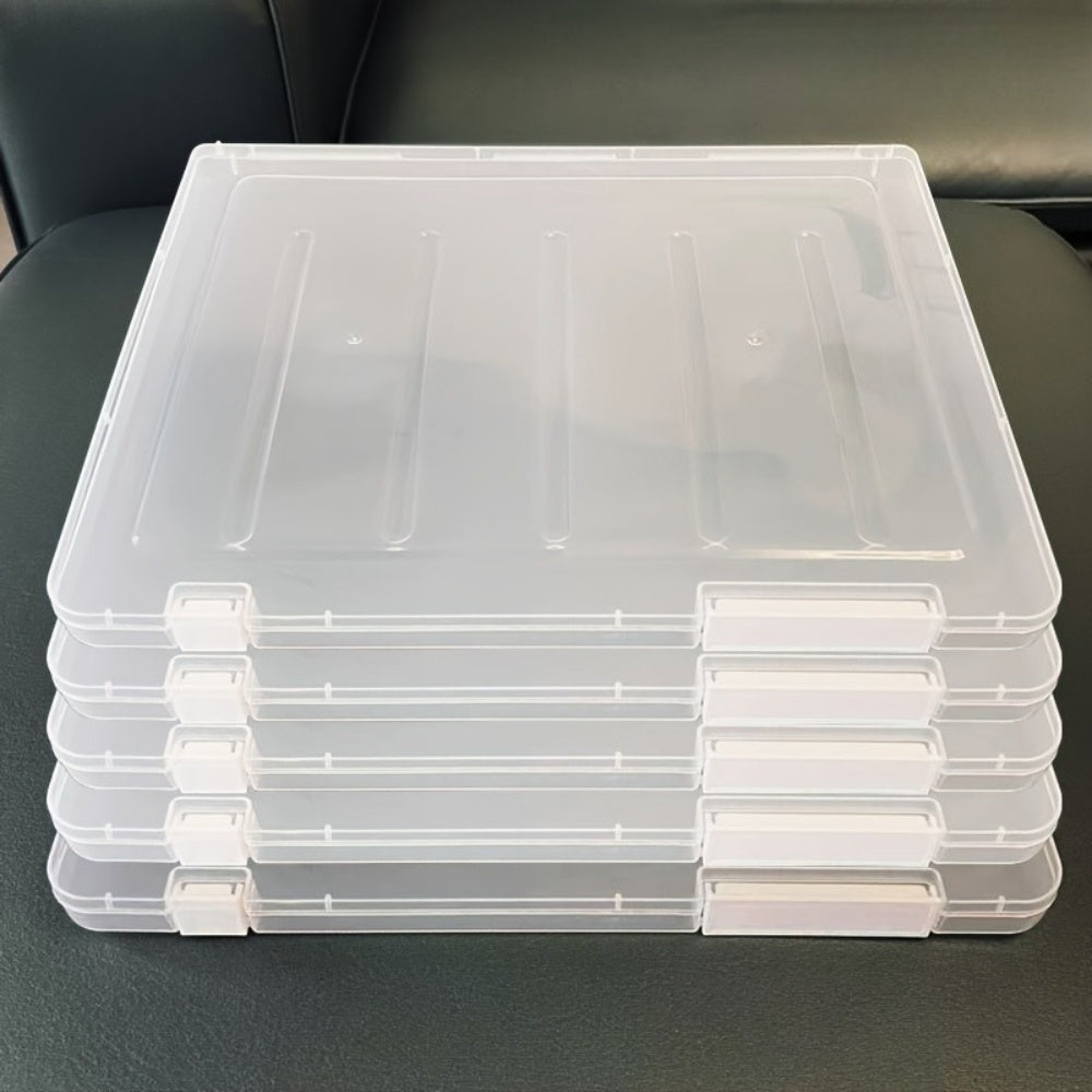 5pcs A4 File Storage Box, Transparent Data Archive Storage Box, File Sorting Box Suitable for Home, Office, School