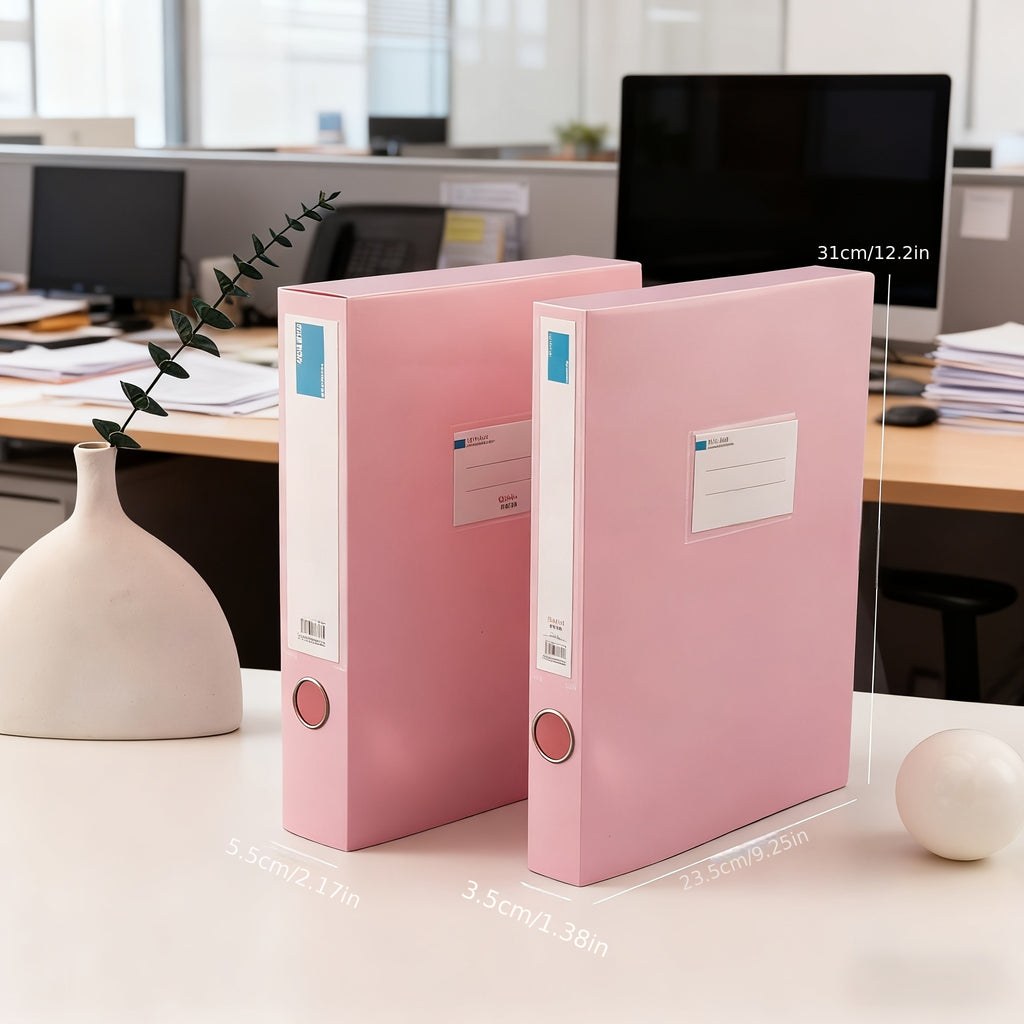 Set of 12 Thick A4 File Boxes for Office Document Storage And Receipt Organization