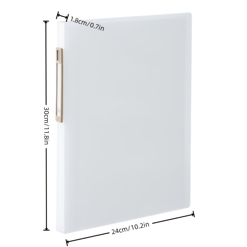 Transparent A4 Binder Organizer with Label Classification - Multi-Layer Document Folder, Clear Pages for Office, Home, School - Easy Organization & Space-Saving Storage, File Organizer for Desk, Office Supplies, Sleek Design, Polished Finish, Home Office