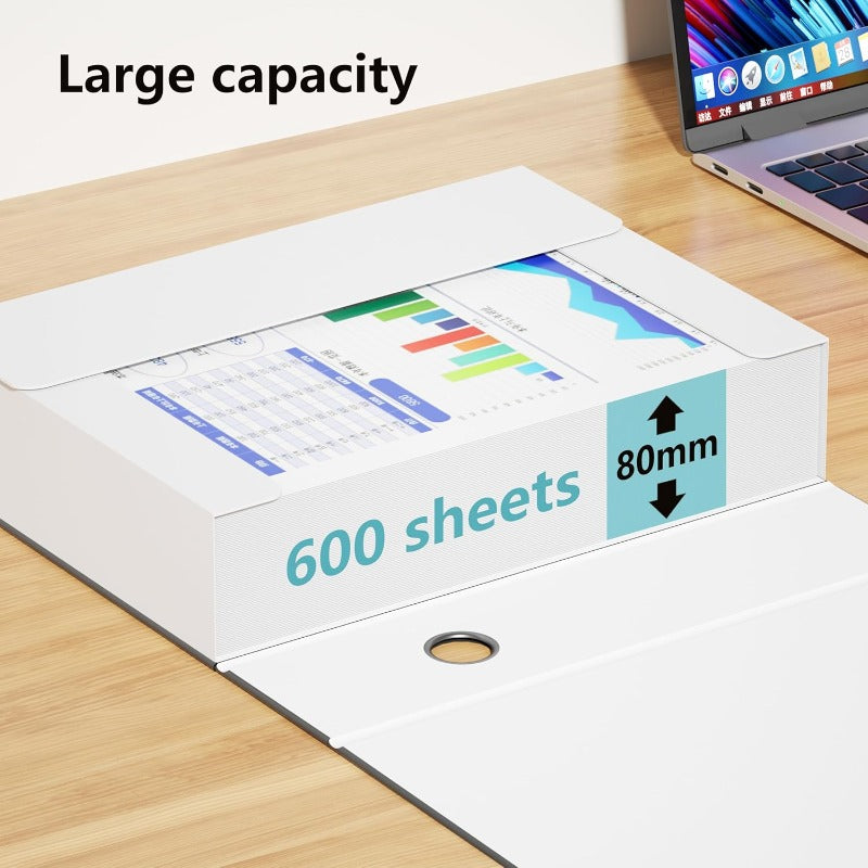 JiaWei Black Storage File BoxesDocument File Folder A4 Archives Cases with Lid 9. 4×3×12. 5 Inches Filing Box for Office and School 3 Pack, Paper Storage Box, Paper Storage Containers