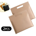2pcs Letter Document Bag - Magnetic Closure, Faux Leather Folder, Large Capacity Business Organizer, Suitable for Exams And Storage. Heavy Duty File Folder for School