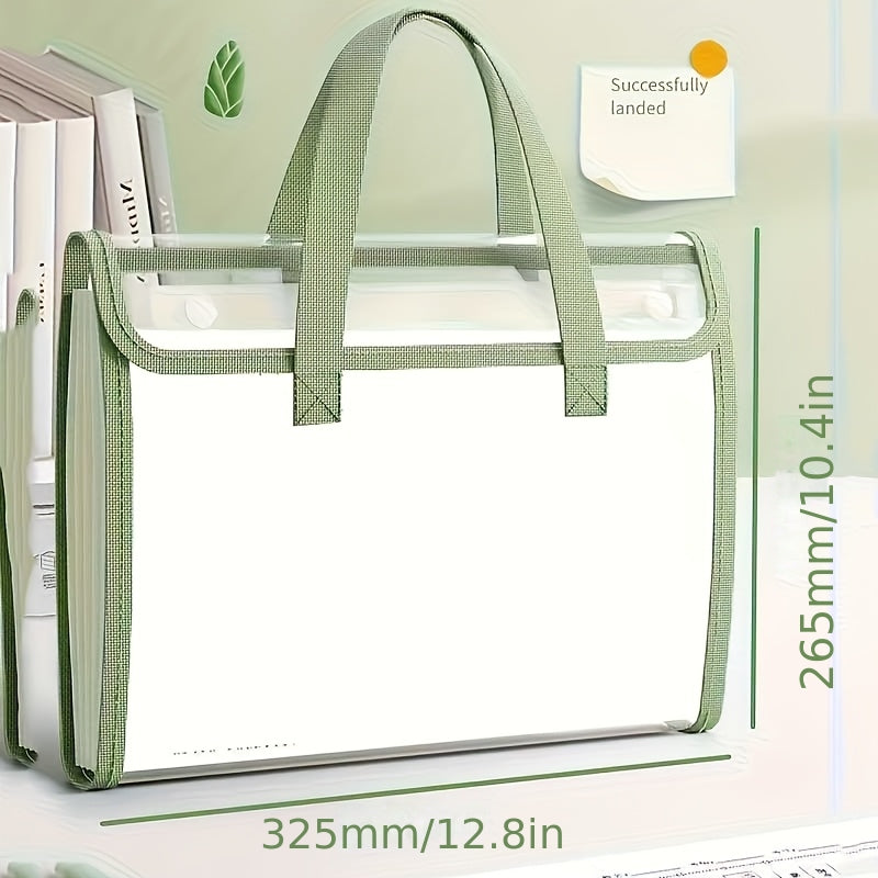 The PVC organ file holder has 13 pockets, suitable for A4 envelope size transparent folders. The multi-layer file bag is suitable for families, schools and offices, and is transparent and visible