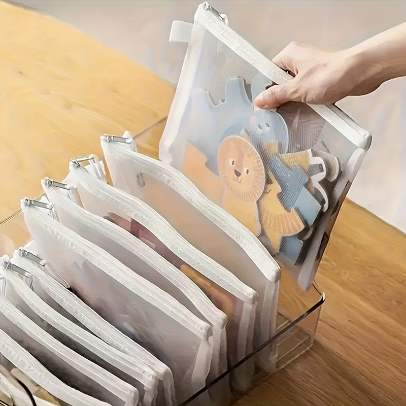 12pcs Large-capacity Office Mesh Zipper Bag Set in Three Sizes, Featuring Mesh Design Transparent Document Holders, Pencil Cases, Puzzle Storage Bags, Zippered Briefcases, Portable Travel Organizers, and Graduation Season Gifts